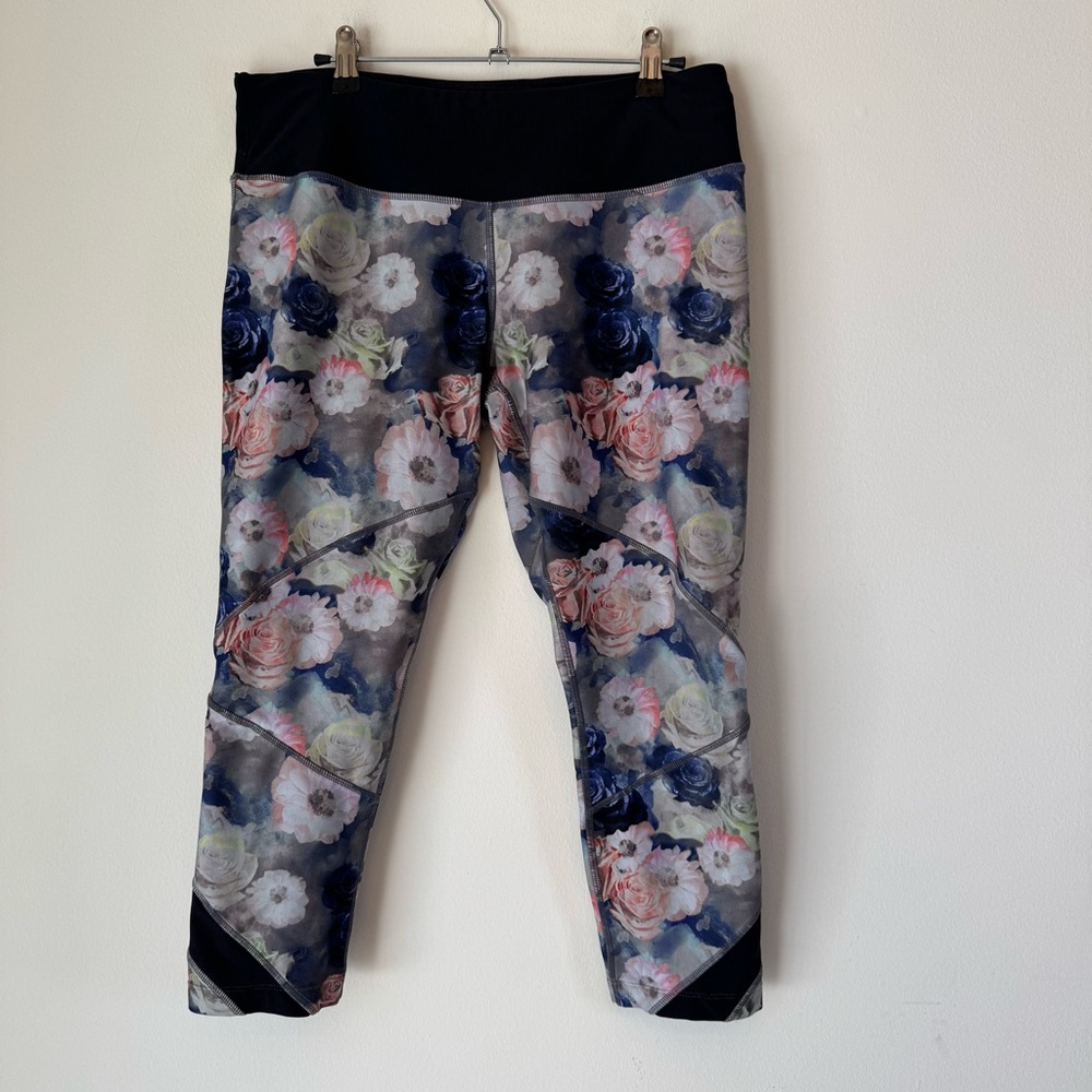 Floral Leggings Womens Feminine Yoga Pilates Girly 0018